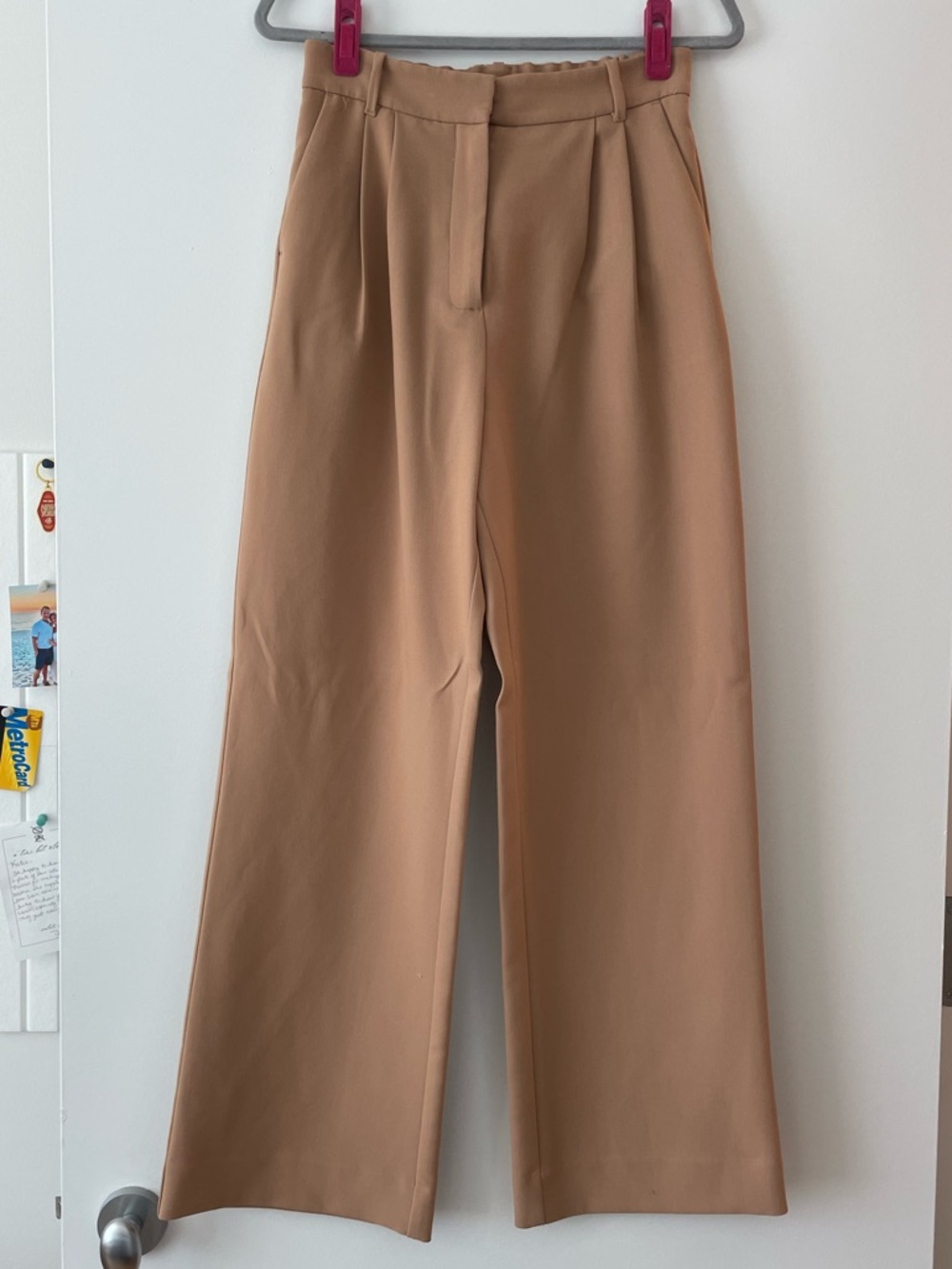 Abercrombie & Fitch Tan High-Rise Trousers